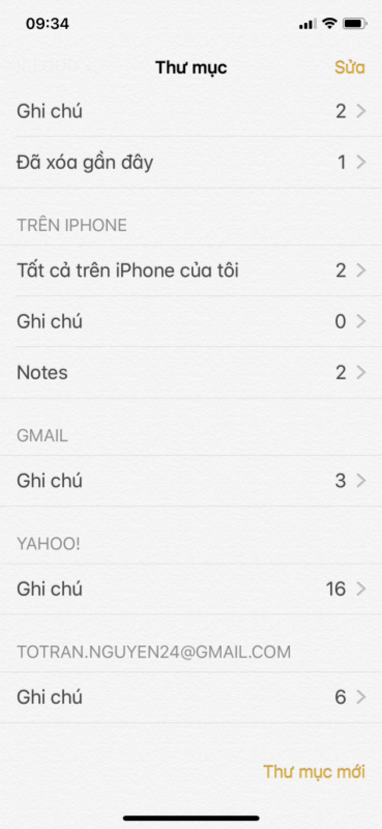 Hỏi cách xuất Ghi chú từ iphone sang pc