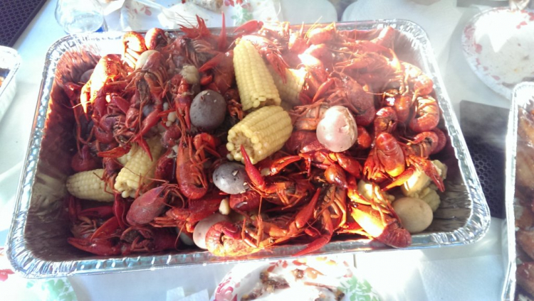 Món tôm crawfish