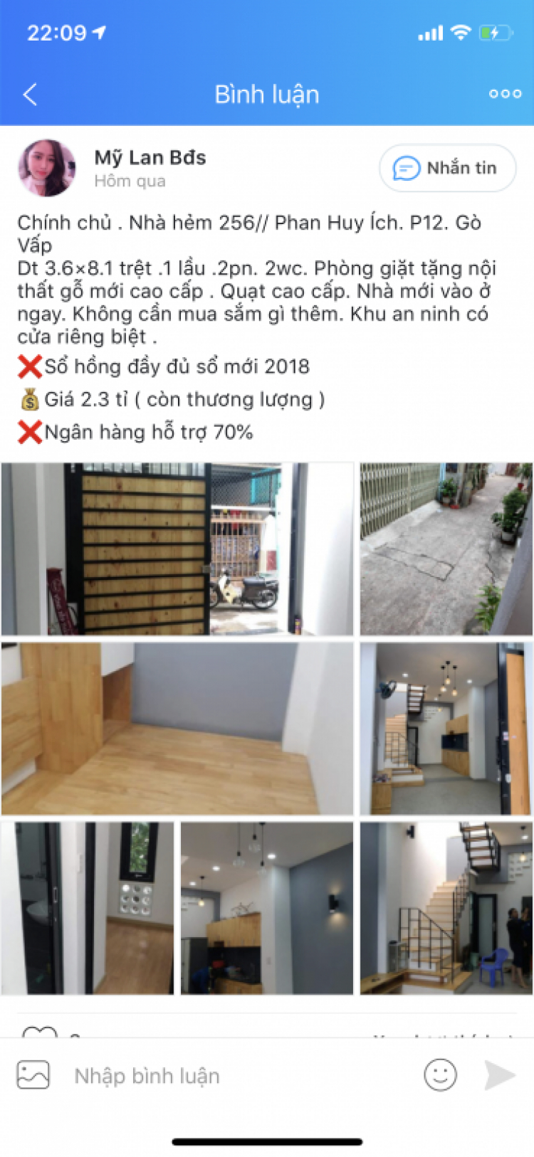 Tìm nhà hẻm giá dưới 2 tỷ