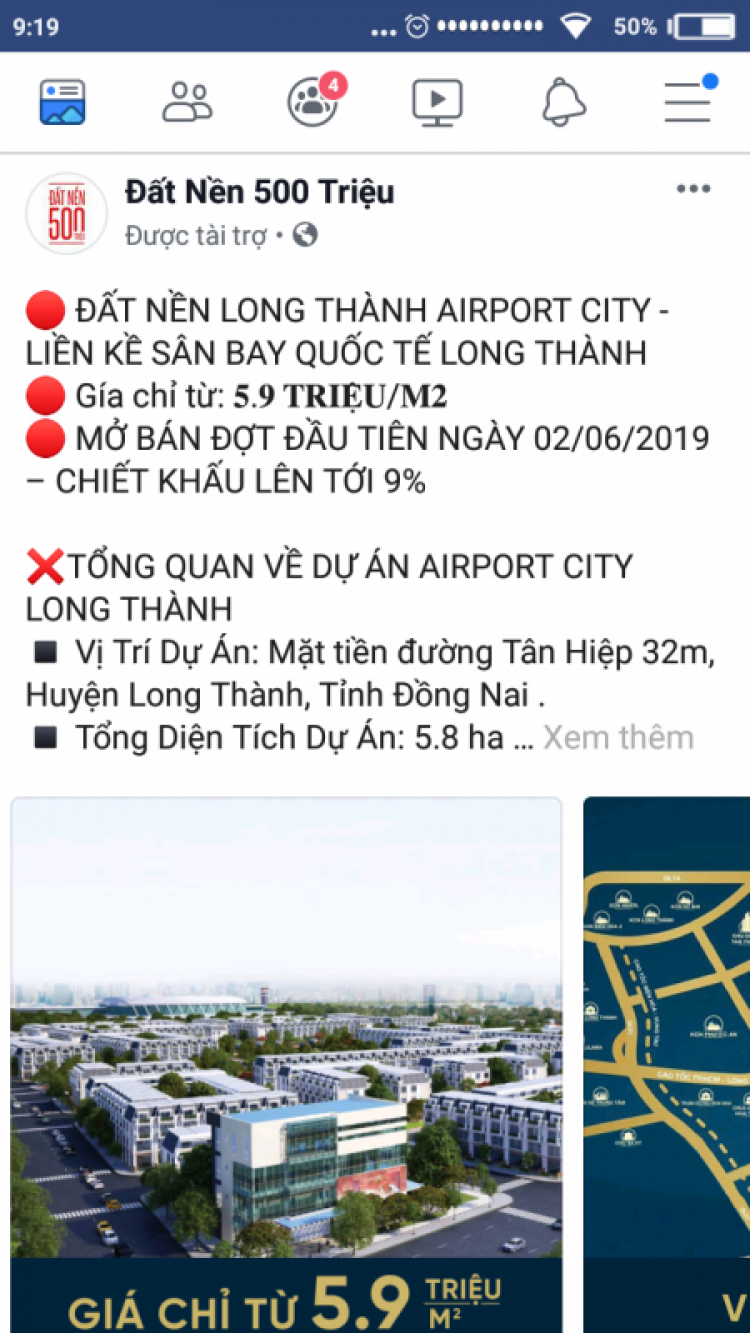 Đã phê duyệt kế hoạch SDĐ 2019 cho sân bay Long Thành và 2 khu TĐC sân bay 365 ha Lộc An Bình Sơn