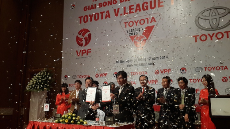 Toyota Việt Nam chính thức tài trợ cho V.Leaguae 2015
