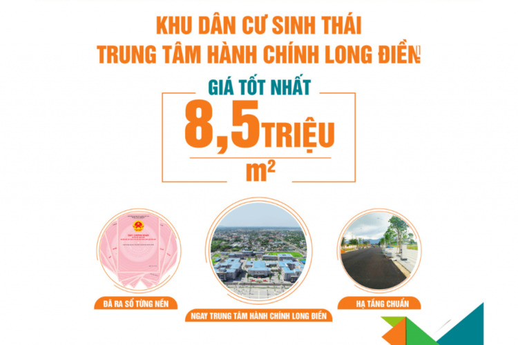 3S TOWN LONG HƯNG - BRVT 8tr5/m2 - đã có sổ - LH: 078.57.35.198