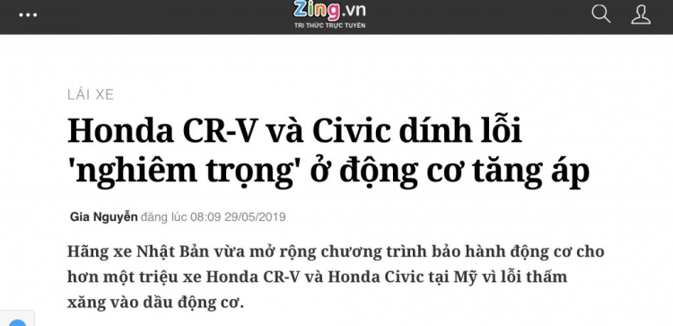 Cục Đăng kiểm yêu cầu Honda giải trình vụ CR-V lỗi chân phanh Cục Đăng kiểm yêu cầu Honda giải trình vụ CR-V lỗi chân phanh