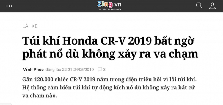Cục Đăng kiểm yêu cầu Honda giải trình vụ CR-V lỗi chân phanh Cục Đăng kiểm yêu cầu Honda giải trình vụ CR-V lỗi chân phanh