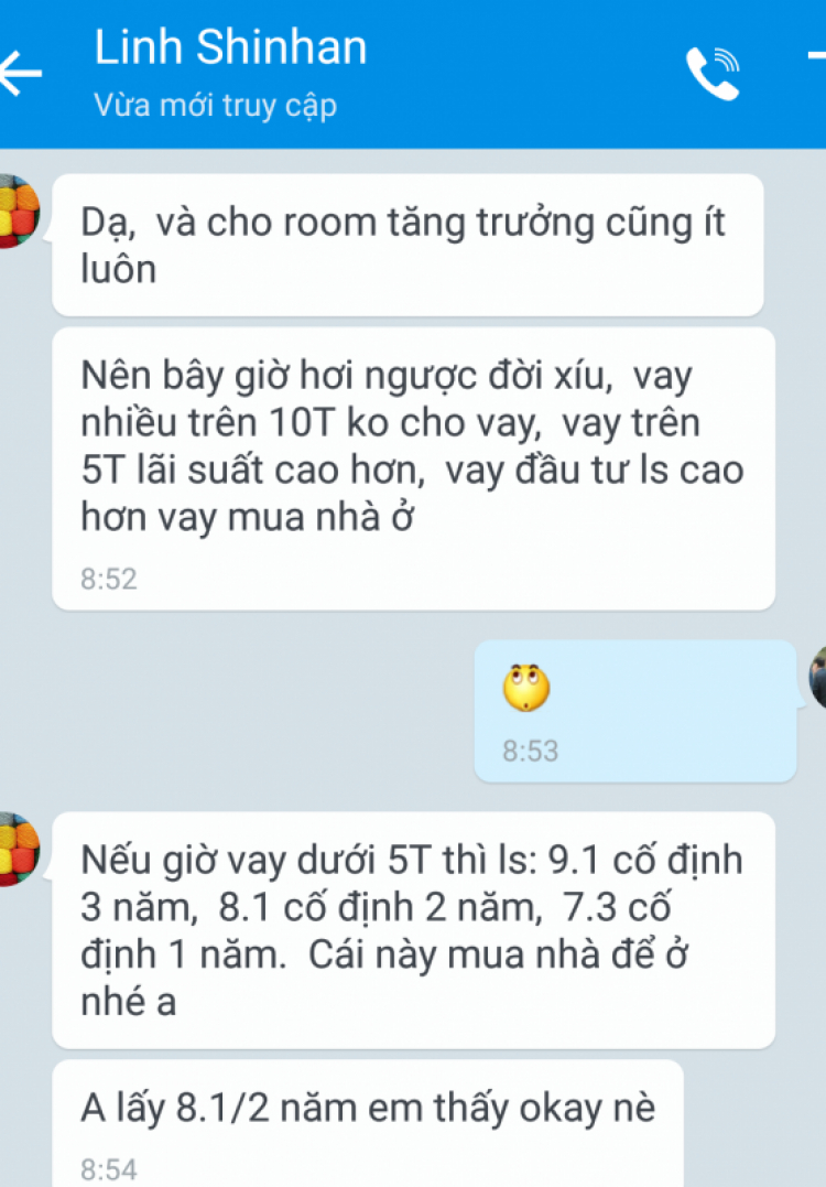 Lãi suất ngân hàng vay 4 tỉ