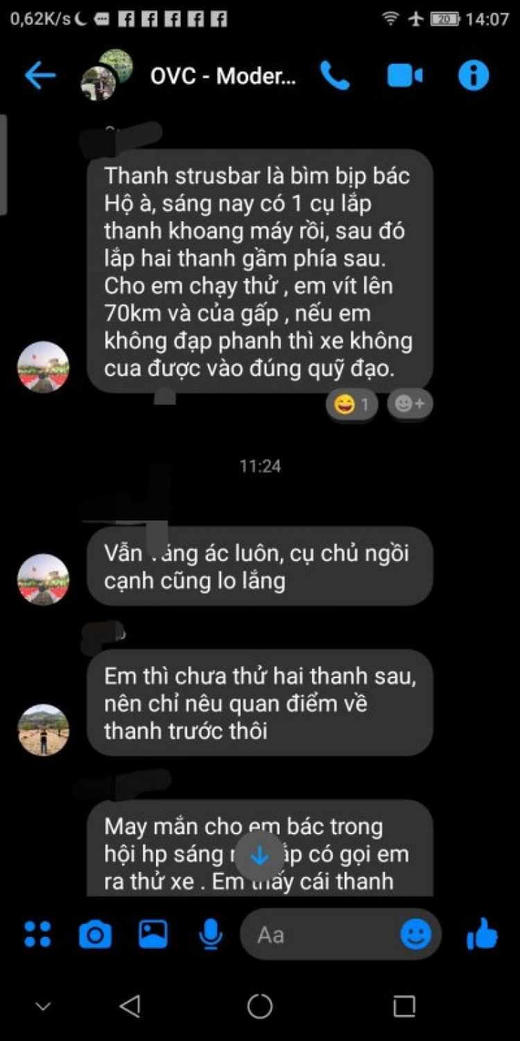 Độ thanh giằng StrutBar làm giảm cân bằng điện tử, Lái... Độ thanh giằng StrutBar làm giảm cân bằng điện tử, Lái...