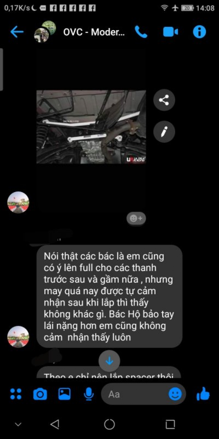 Độ thanh giằng StrutBar làm giảm cân bằng điện tử, Lái... Độ thanh giằng StrutBar làm giảm cân bằng điện tử, Lái...