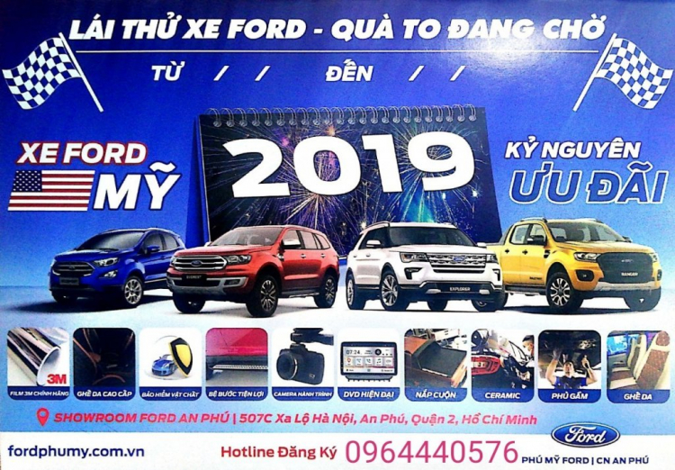 Láy thử các dòng xe ford