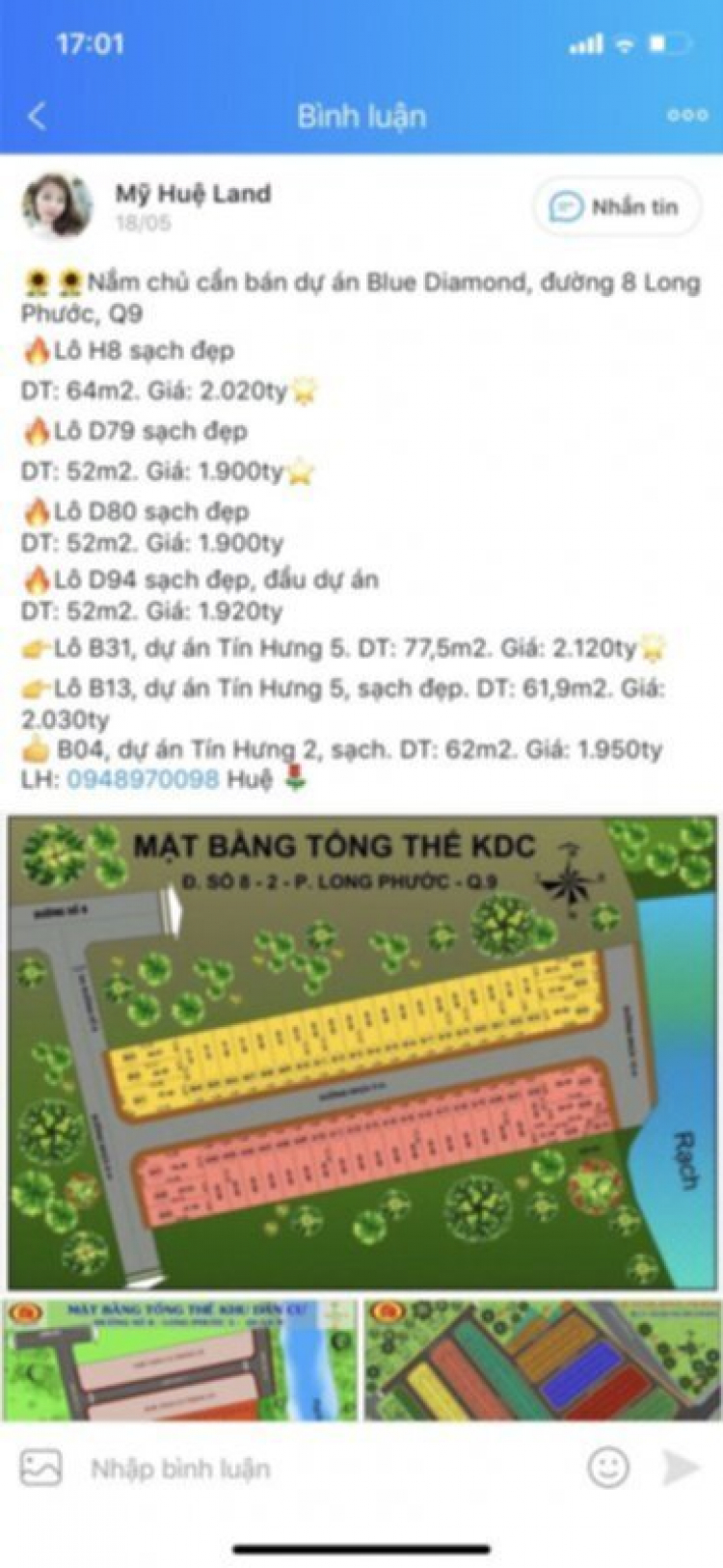 Đất nền Long Phước quận 9