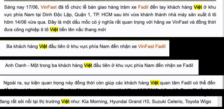 Sáng nay, VinFast bàn giao hàng trăm xe Fadil cho khách hàng Việt