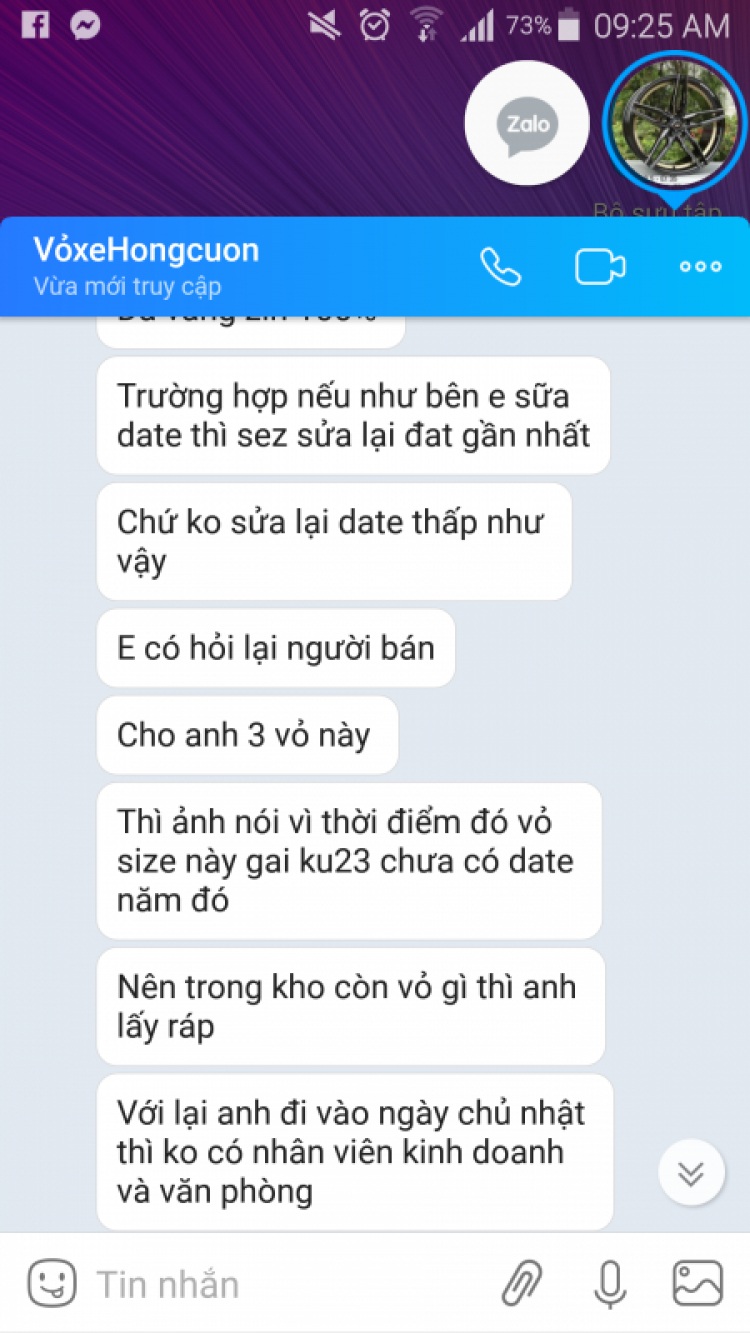 Hồng Cường thay vỏ xe date quá 3 năm