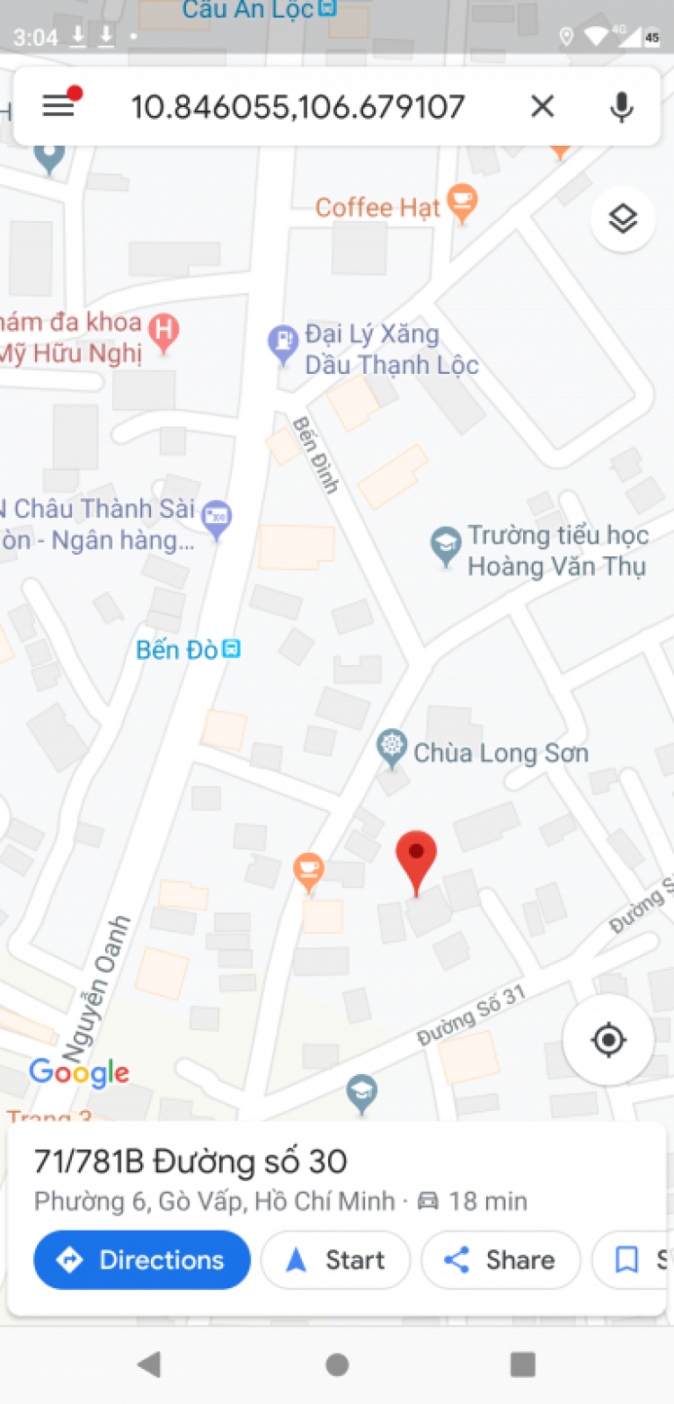 Giá đất nhà phố Gò Vấp