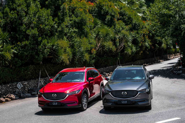 So sánh sự khác biệt giữa Mazda CX-8 và Hyundai SantaFe So sánh sự khác biệt giữa Mazda CX-8 và Hyundai SantaFe