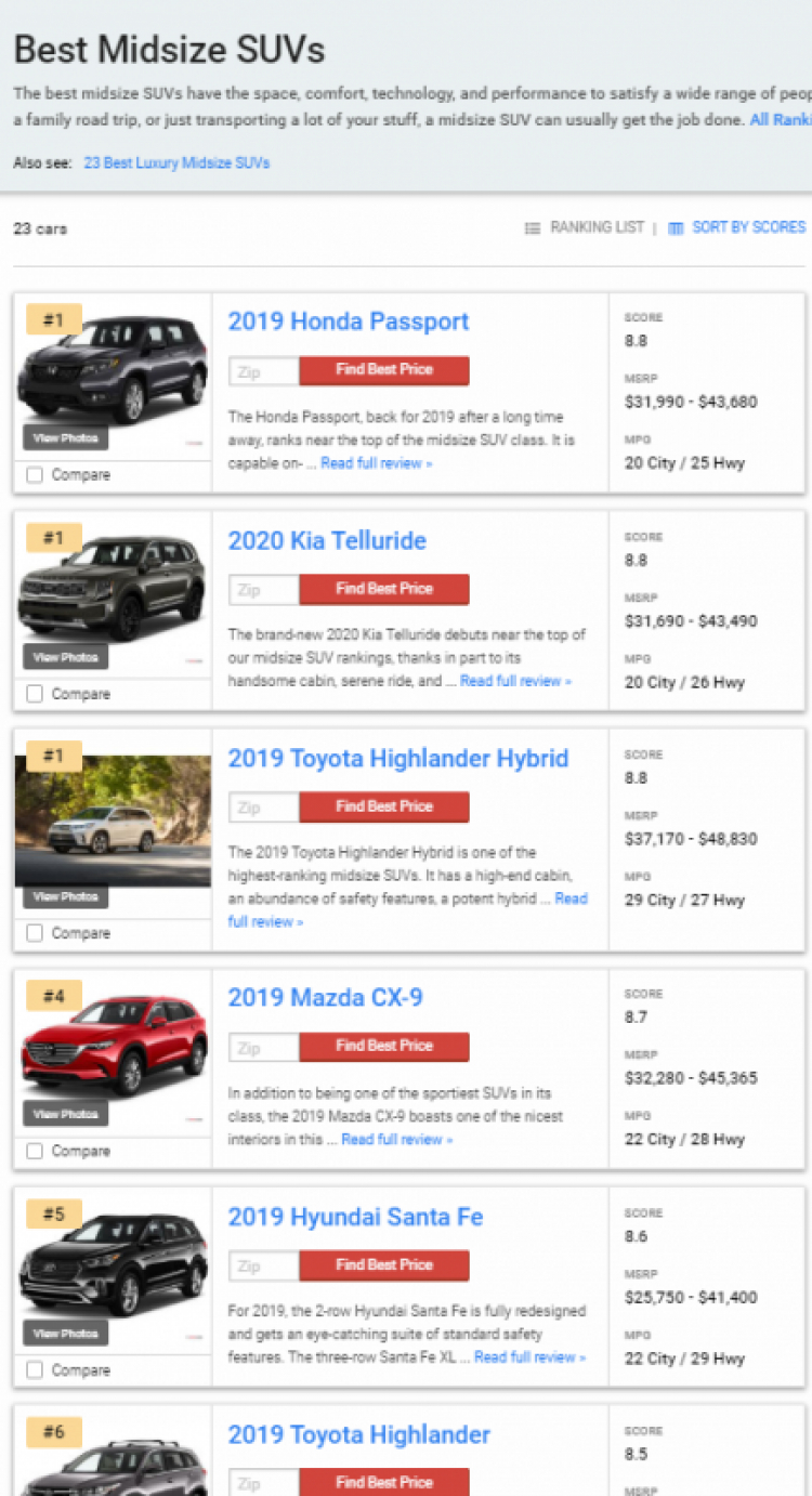 So sánh Mazda CX-8, Honda CR-V và Hyundai SantaFe So sánh Mazda CX-8, Honda CR-V và Hyundai SantaFe