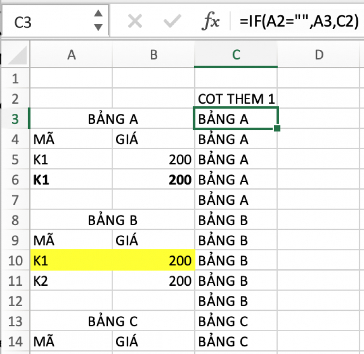 Hóng các thánh Excel