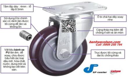 bánh xe pu càng xoay tải trung banhxecolson.com.jpg