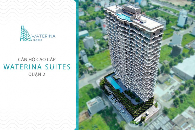 Mở bán 41 căn hộ Nhật Bản Waterina Suites Quận 2, CK 8%, TT 50% nhận nhà còn lại TT đến năm 2022