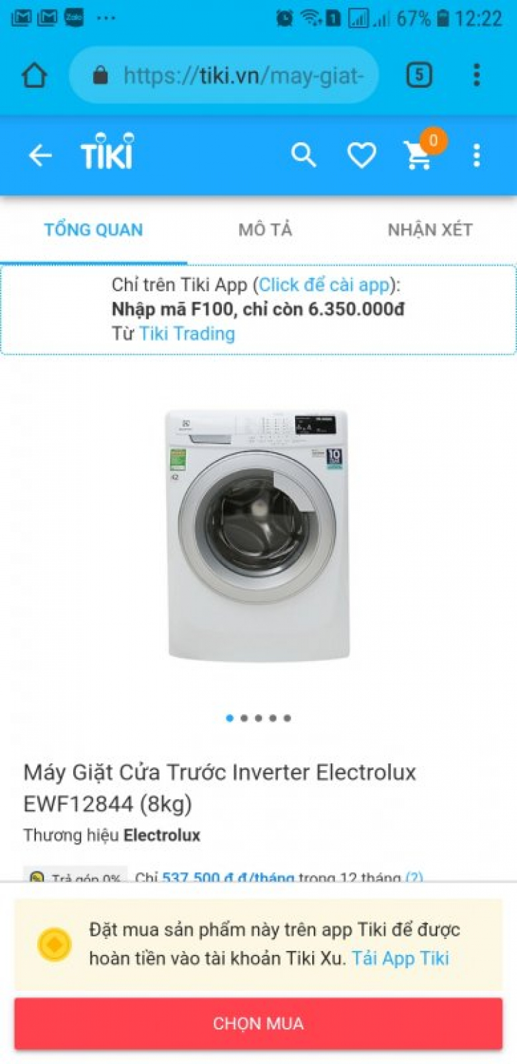 Máy giặt electrolux sửa hết 3tr400 K...có nên sửa hơm ?