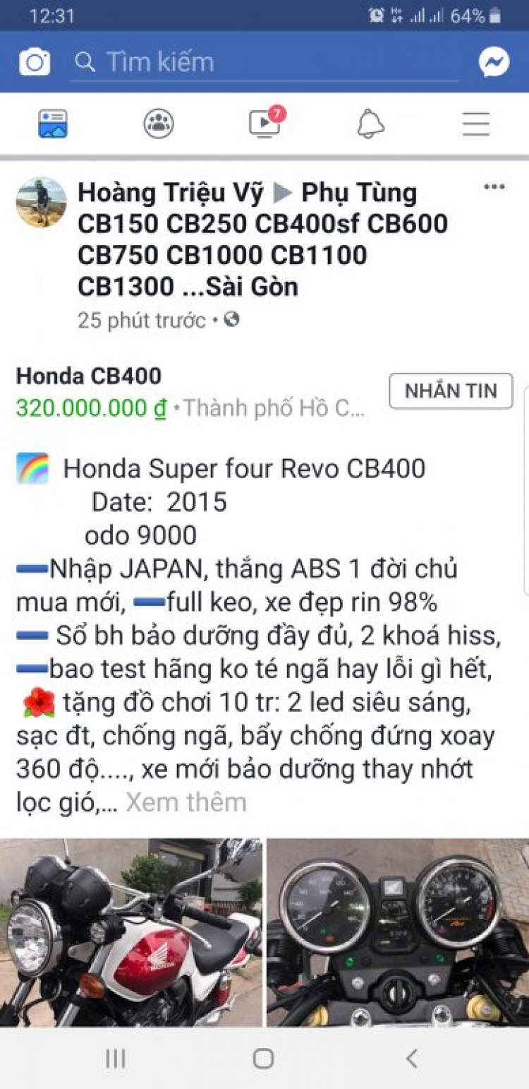 cb400 cũ mua ở đâu ?