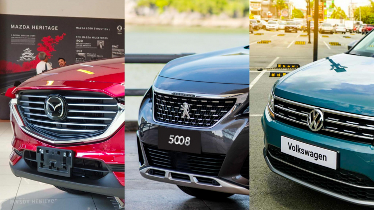 So sánh Tiguan Allspace LUXURY với Mazda CX-8 và Peugeot 5008 So sánh Tiguan Allspace LUXURY với Mazda CX-8 và Peugeot 5008