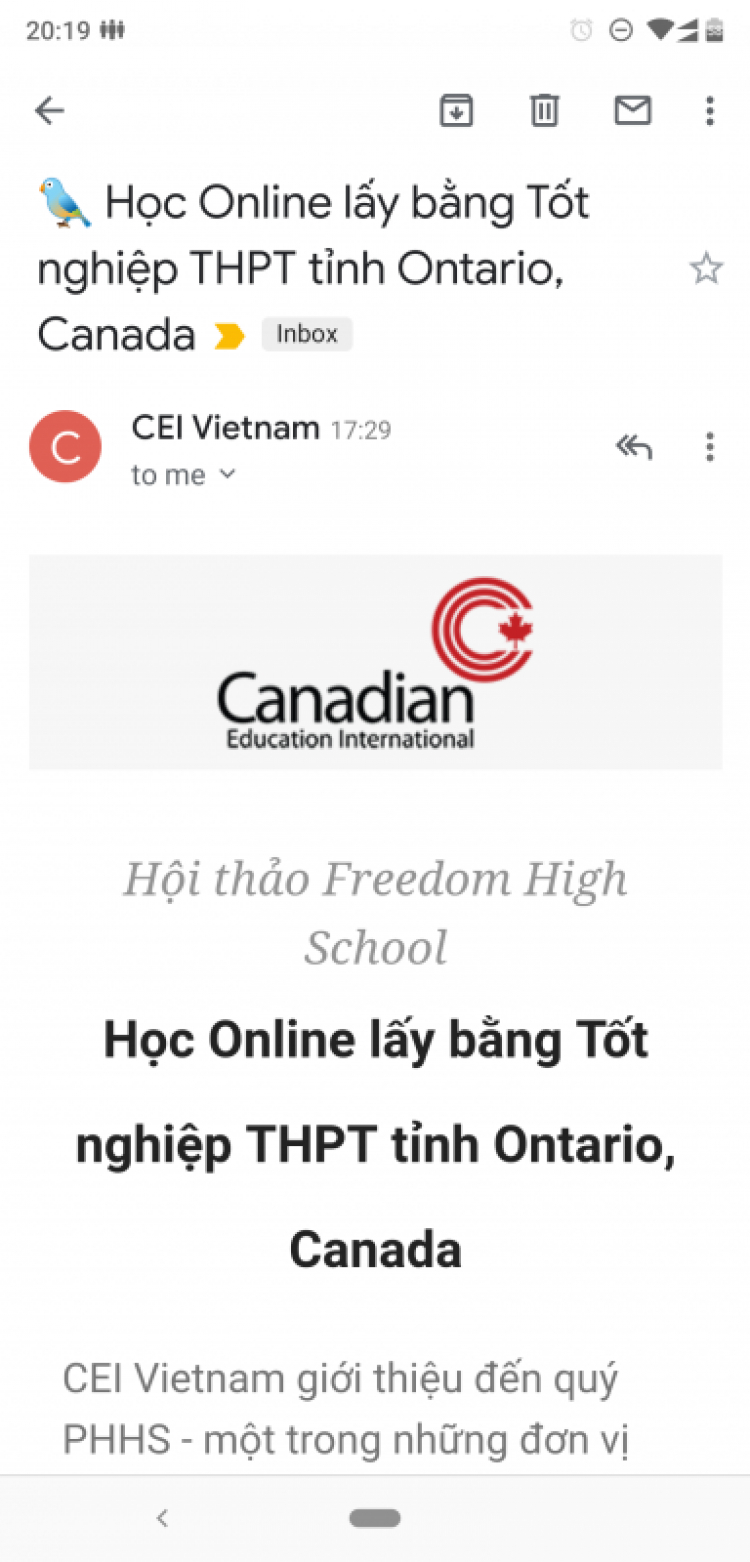 Cho con đi Canada học từ lớp 10