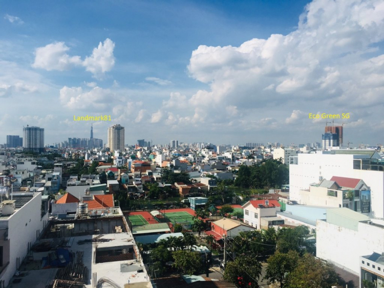 (Phao cứu sinh) Eco Green Sài Gòn quận 7 nhìn từ Flycam