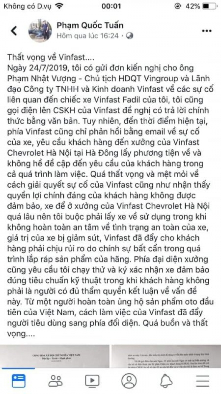 Nhận xe được 1 tháng, VinFast Fadil đã "thanh lý" giá 360 triệu đồng