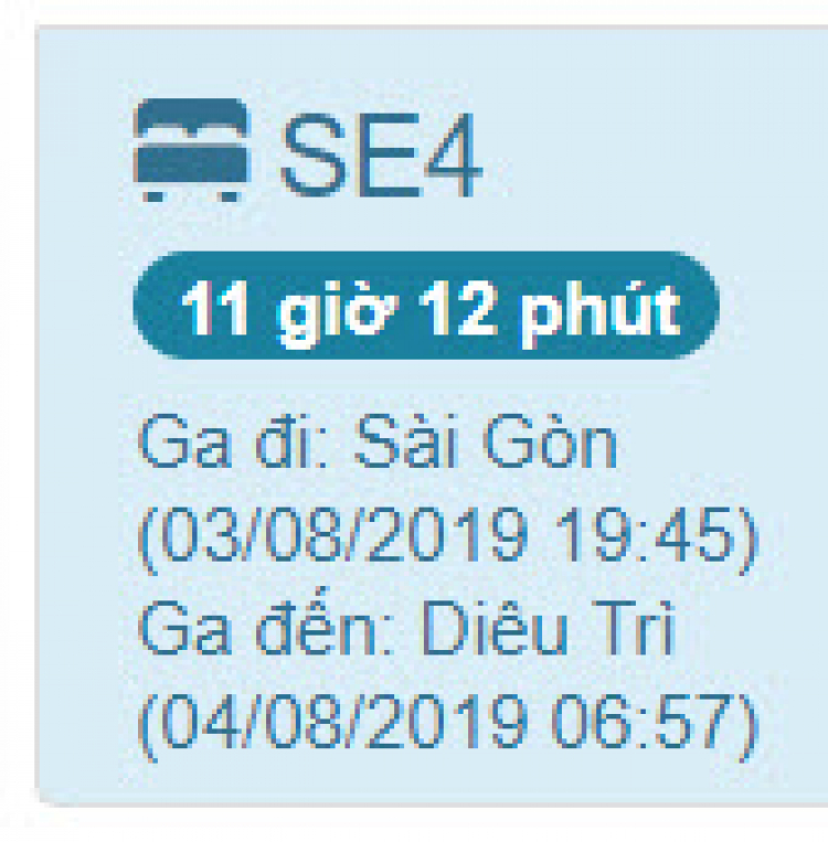 Tư vấn đi tàu hoả Sài Gòn - Bình Định Tư vấn đi tàu hoả Sài Gòn - Bình Định