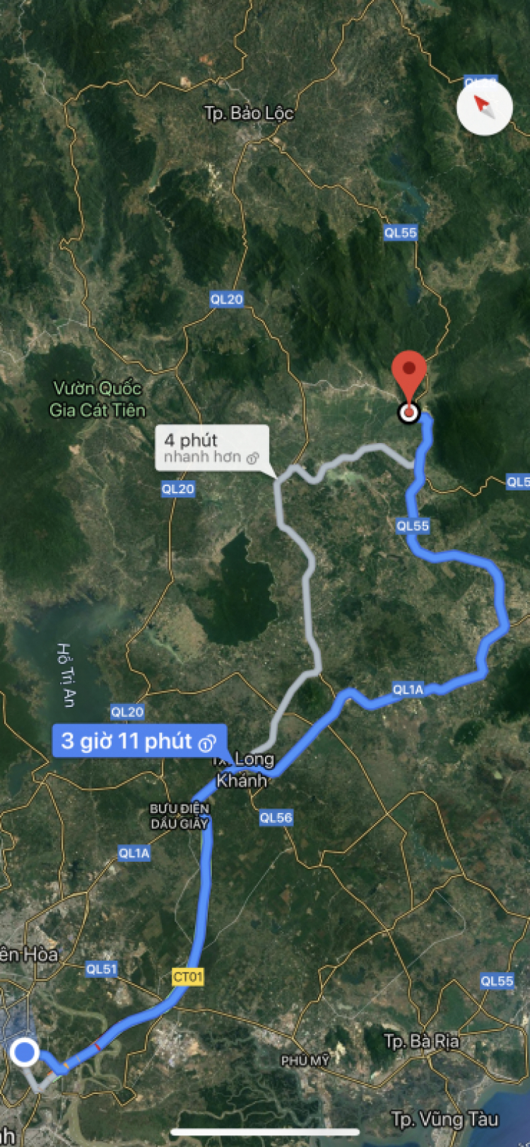 Đi Sài Gòn - Bảo Lộc theo quốc lộ 55 ổn không mấy anh chị em?