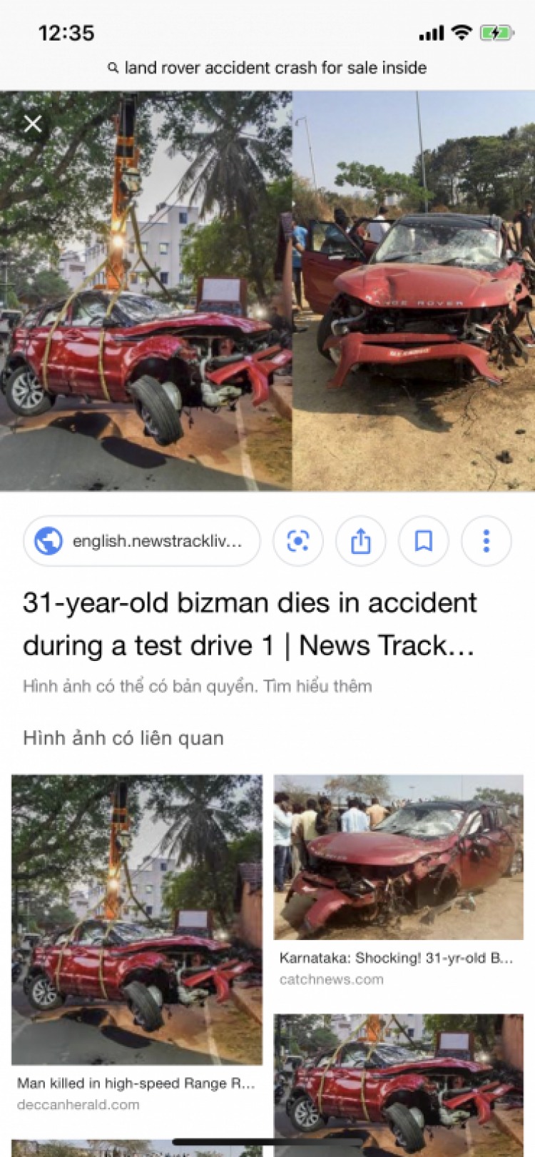 Đâm nặng phần đầu xe, Toyota Camry thế hệ mới không nổ túi khí? Đâm nặng phần đầu xe, Toyota Camry thế hệ mới không nổ túi khí?