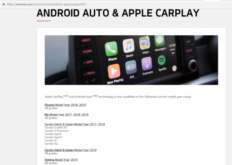 Nâng cấp Apple Carplay KIA Cerato