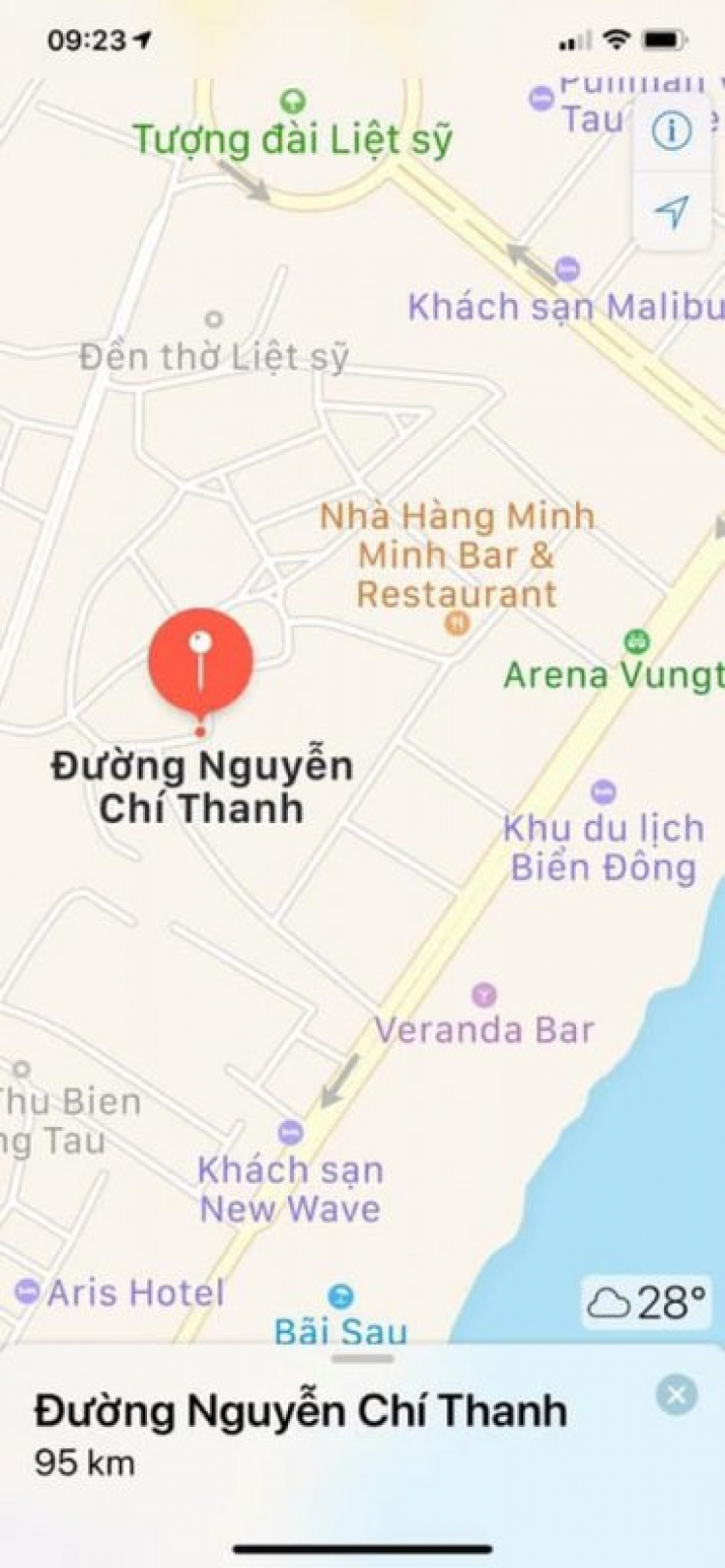 Cần bán gấp 1200m2 đất mặt tiền Nguyễn Chí Thanh Tp Vũng Tàu