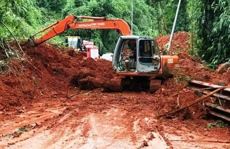 Cập nhật tình hình sạt lở ở đèo Bảo Lộc