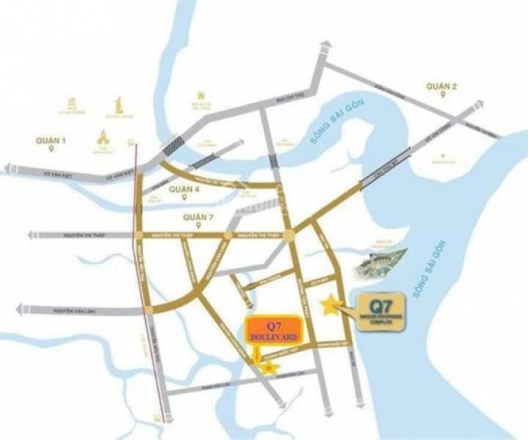 Bán căn hộ chung cư tại Q7 Saigon Riverside - Quận 7 Giá: 1.6 tỷ  Diện tích: 53m²