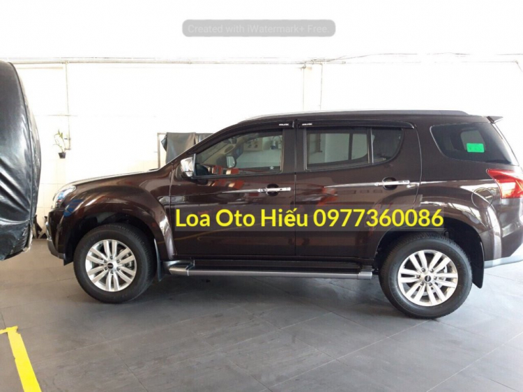 Nâng cấp âm thanh isuzu Mu-X