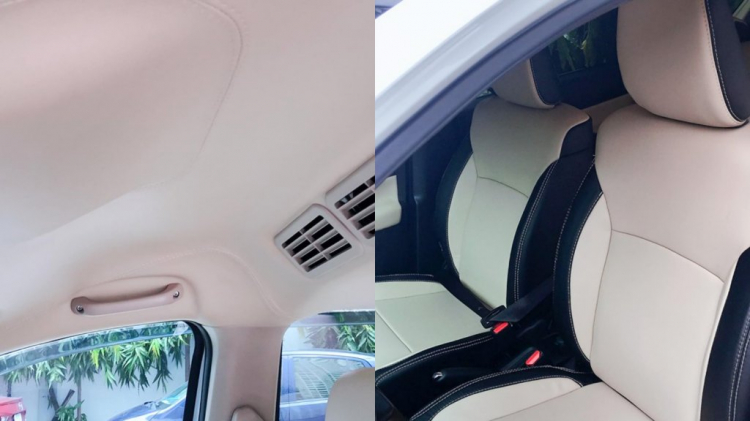Chủ xe Suzuki Ertiga nâng cấp nội thất bọc da với chi phí dưới 10 triệu đồng