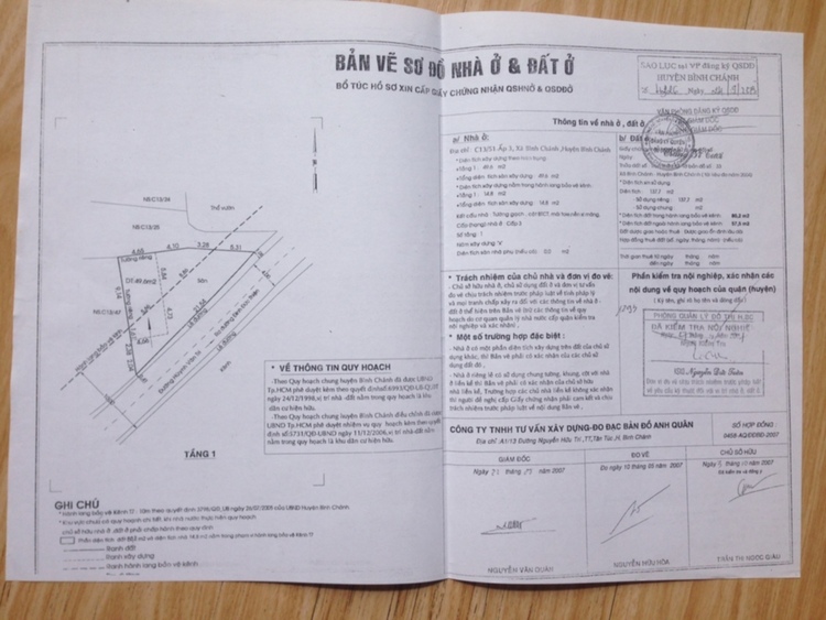 Bán nhà mặt tiền cấp 4, cách MT Đinh Đức Thiện 40m, sổ hồng.