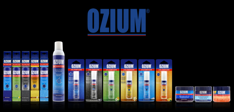 OZIUM - Xịt khử mùi, khử khuẩn dùng cho văn phòng, nhà ở, xe hơi