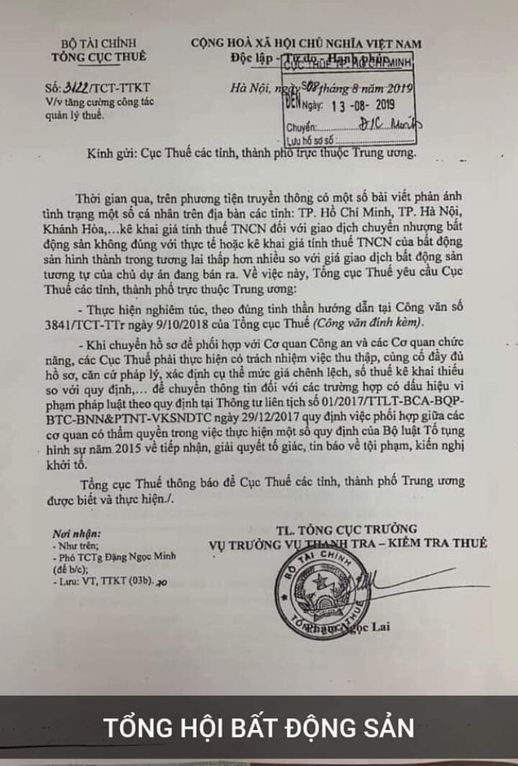 Siết chặt quản lý thuế thu nhập cá nhân khi chuyển nhượng nhà, đất Siết chặt quản lý thuế thu nhập cá nhân khi chuyển nhượng nhà, đất