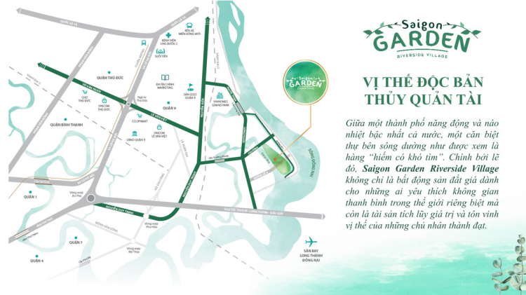 BIỆT THỰ VƯỜN 1000M2 TẠI LONG PHƯỚC Q9 CỦA HƯNG THỊNH DỰ ÁN SAIGON GARDEN RIVERSIDE VILLAGE