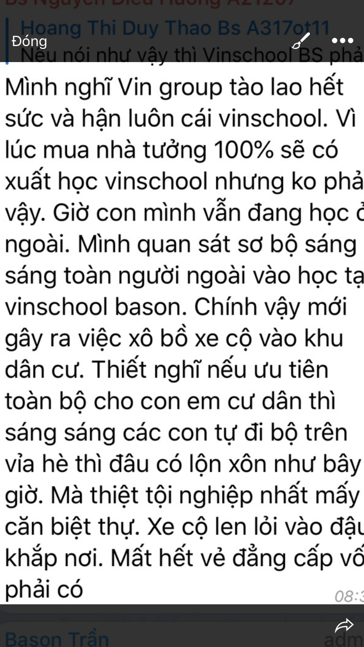 Cư dân Vin Bason không được vô Lớp 1 Trường Tiểu Học Nguyễn Bỉnh Khiêm