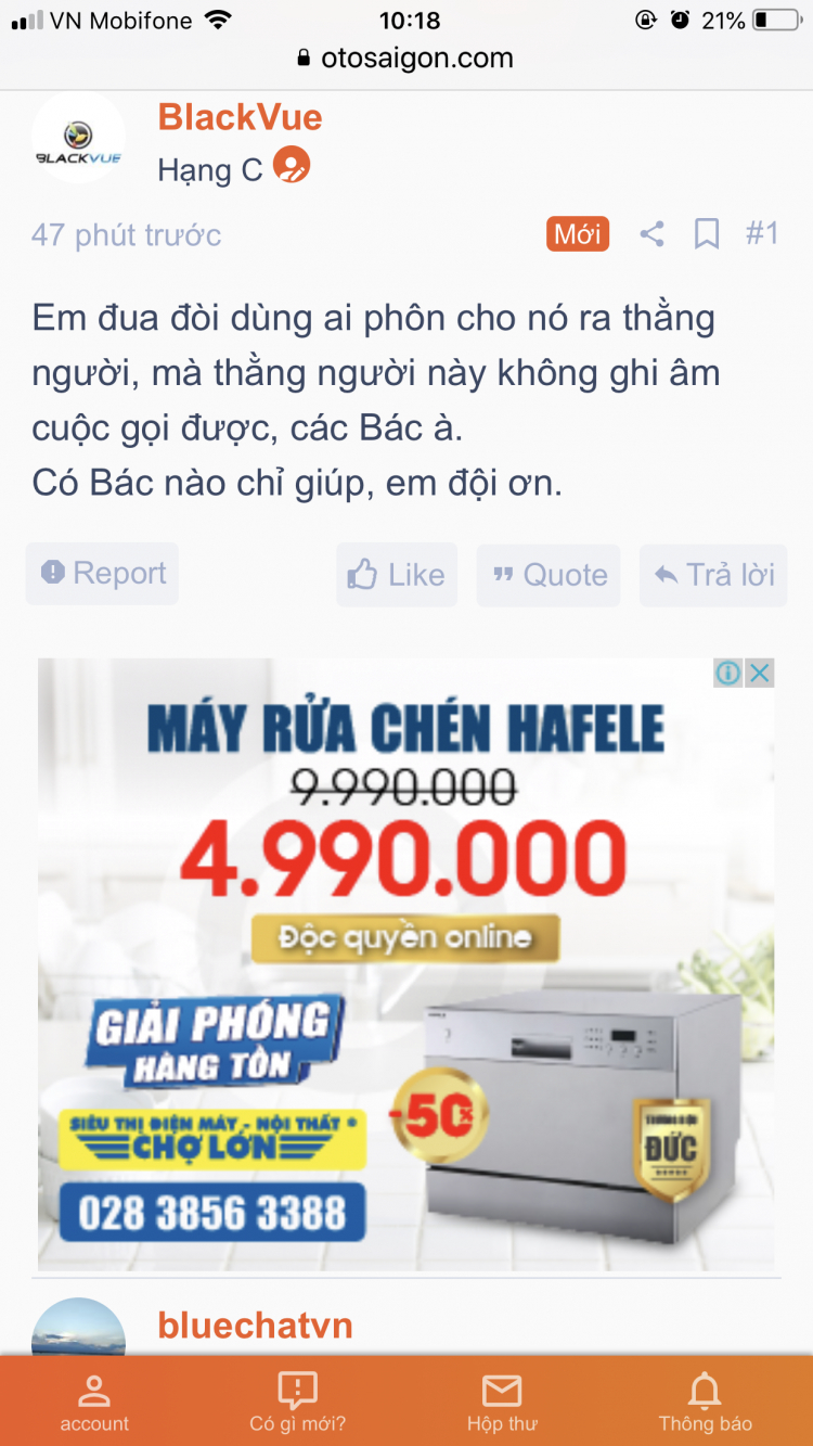 App ghi âm của ai phôn...?