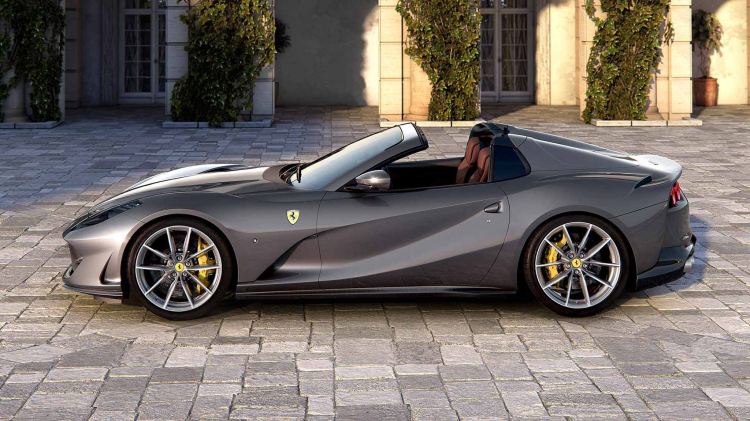 Ferrari giới thiệu 812 GTS: Siêu mui trần V12 6.5L mạnh 789 mã lực