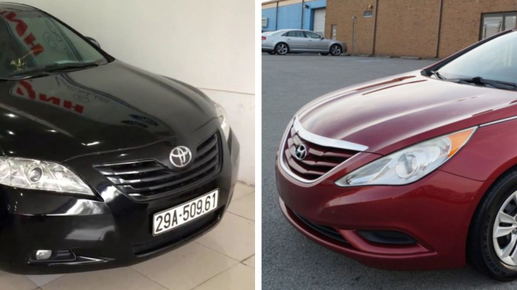 Tầm tiền 500 triệu, nên mua Camry LE 2007 nhập Mỹ hay Hyundai Sonata 2012?