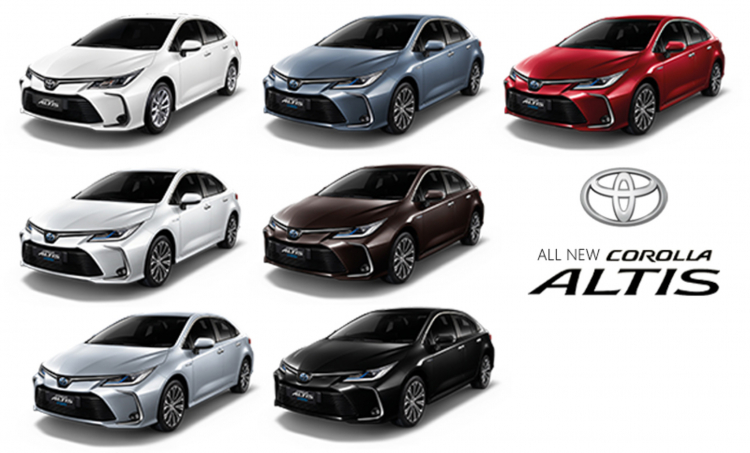 Sự khác biệt về trang bị giữa 03 phiên bản Toyota Corolla Altis thế hệ mới tại Thái Lan