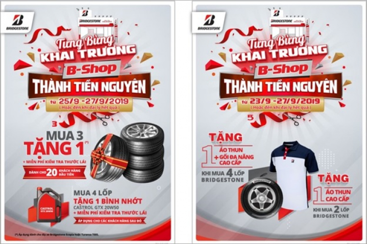 Bridgestone tiếp tục mở rộng chuỗi trung tâm dịch vụ lốp B-shop tại Bình Dương