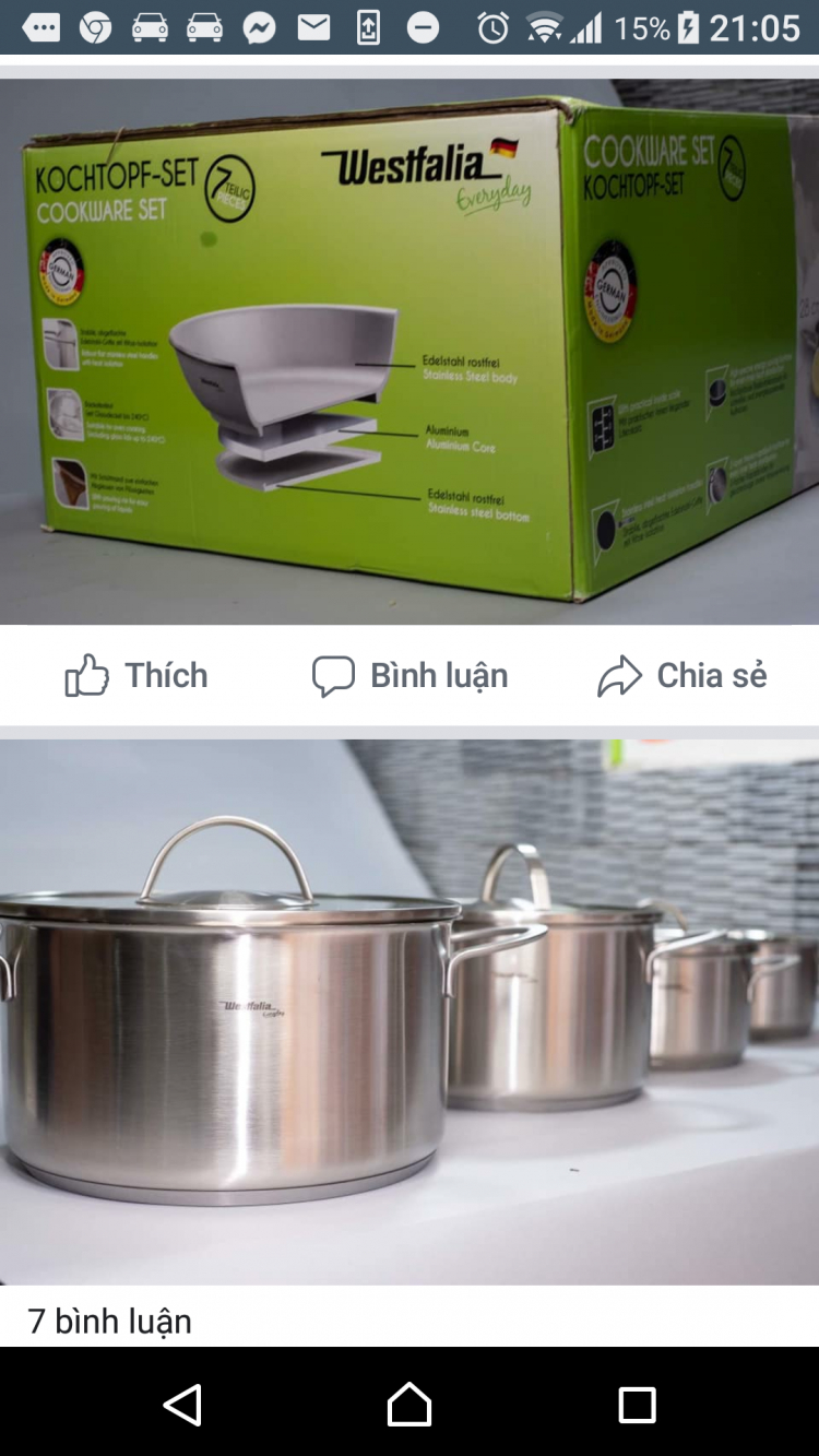 nồi, chảo Fissler, WMF