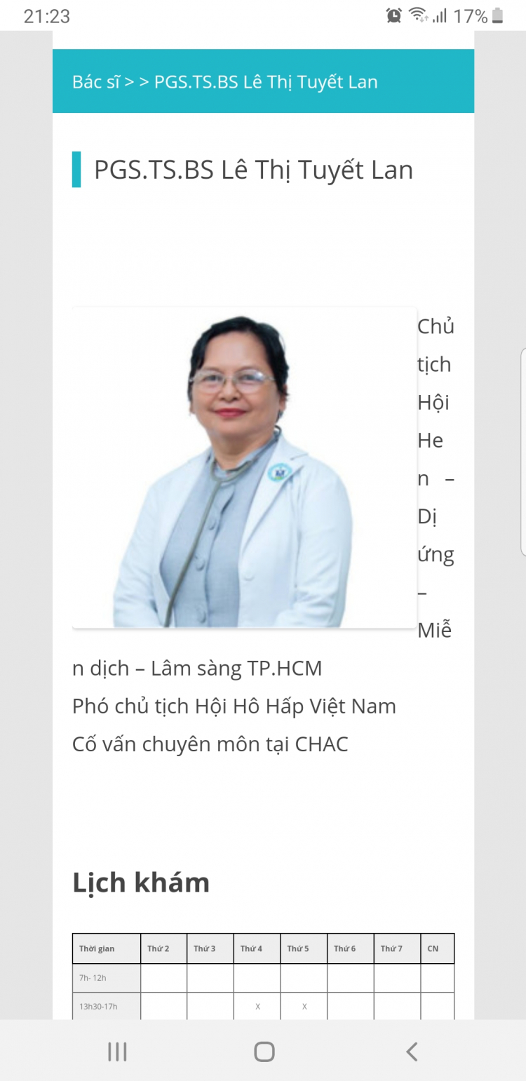 Hỏi bác sĩ trị hen suyễn