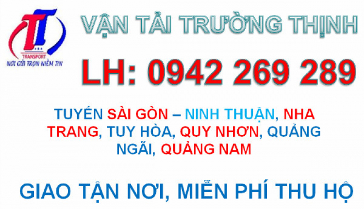 Chành xe gửi hàng đi Nha Trang từ tphcm