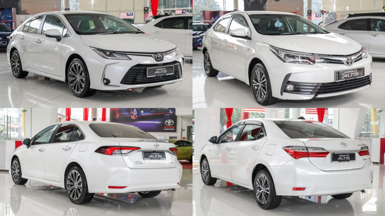 So sánh Toyota Corolla Altis thế hệ mới và cũ: Lột xác về thiết kế, tiện nghi và an toàn hơn, động cơ cũ